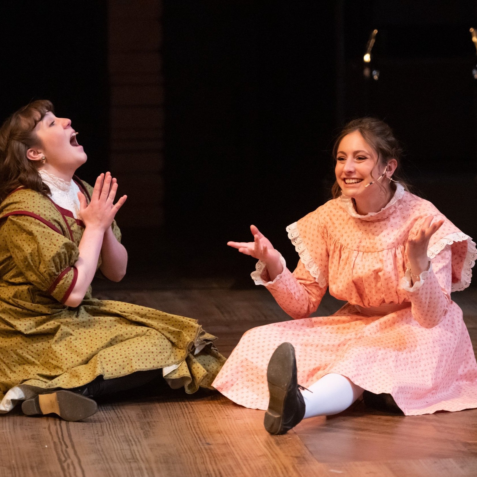 Adeline Sutherland Playing Anna in a scene with Nyssa Justis Playing Thea
