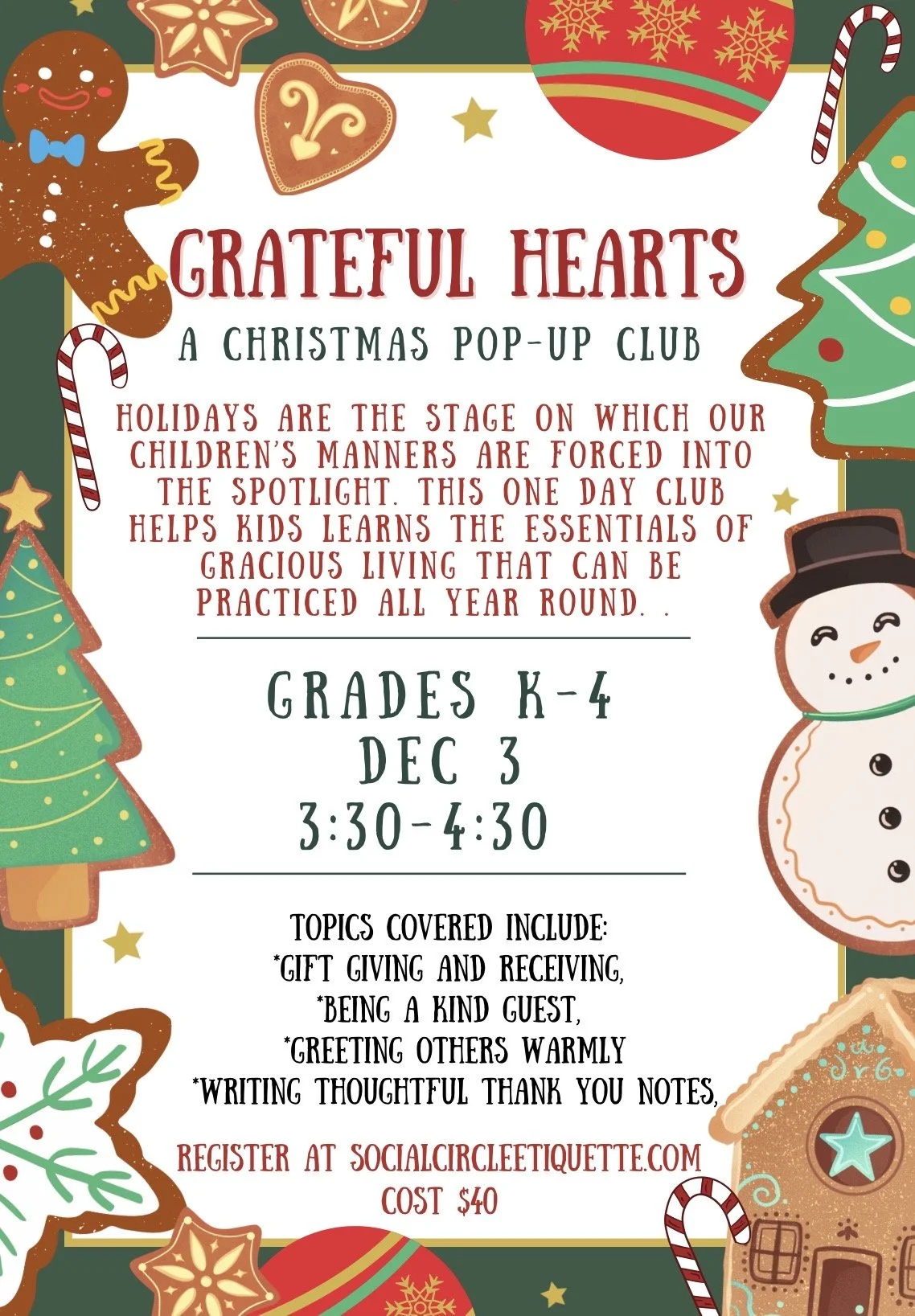 Grateful Hearts- A Christmas Club