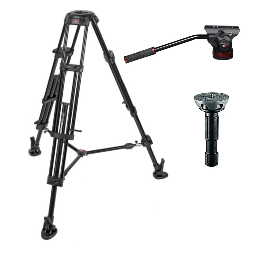 Manfrotto 546B 75mm Bowl Pro Video Tripod with Mid-level Spreader and 502AH Fluid Head $100/day