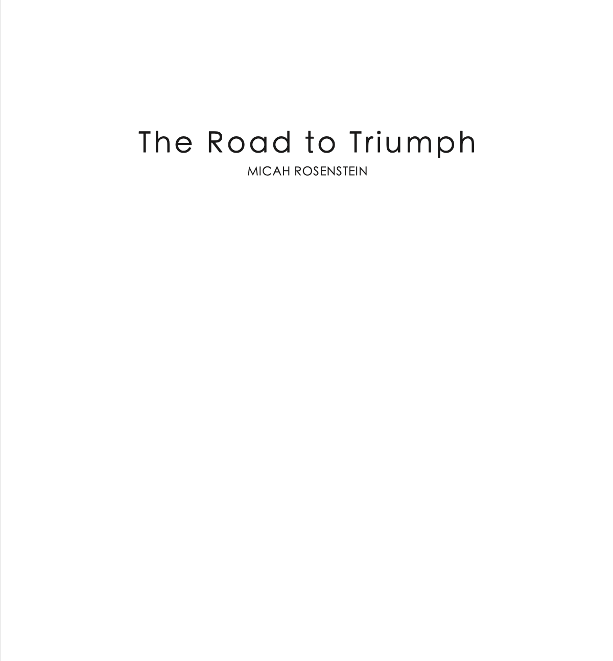 The Road to Triumph (2022)