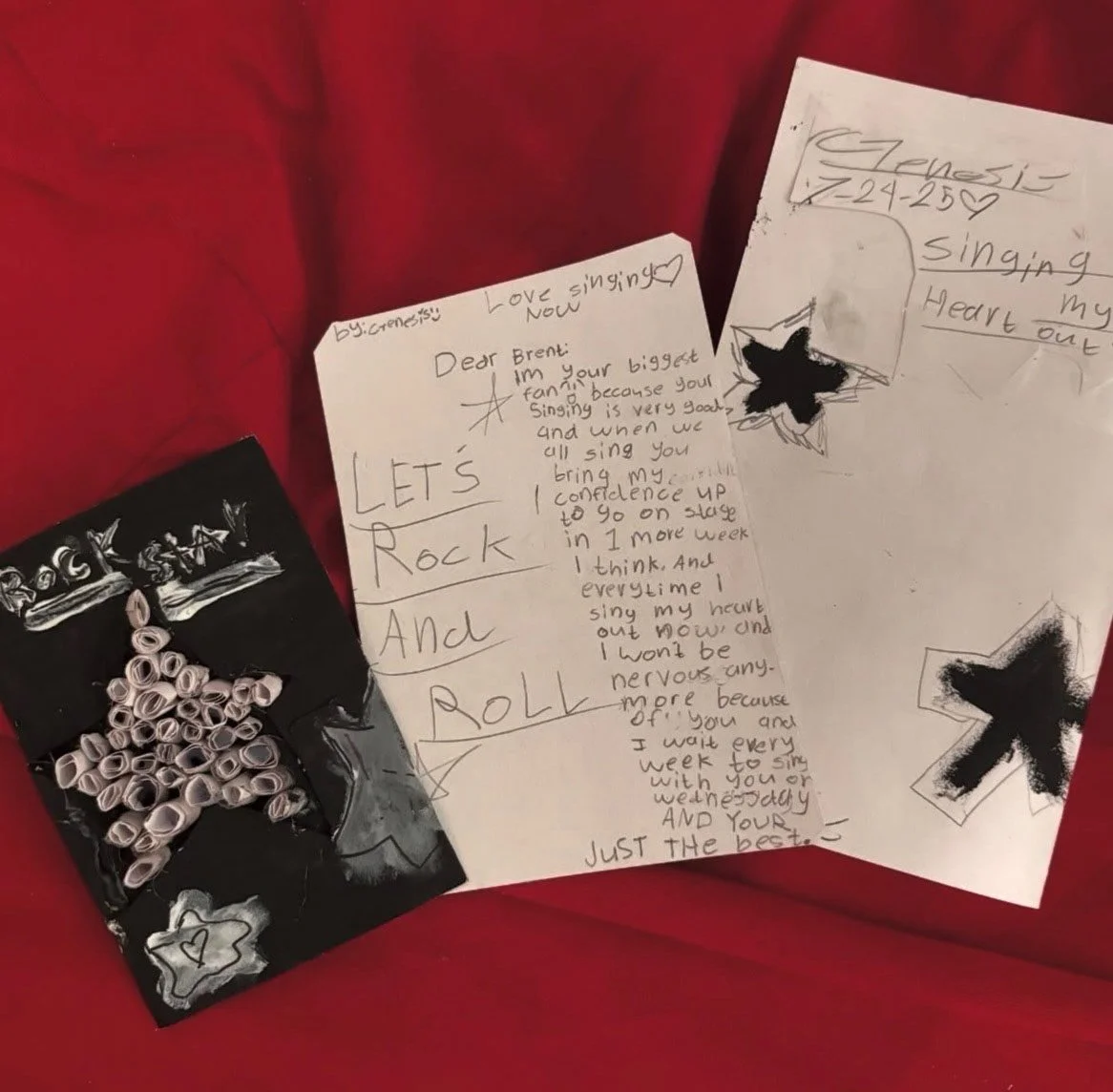 A recent letter we received from one of the youth in our Electric Moon Foundation Music & Art Programs!