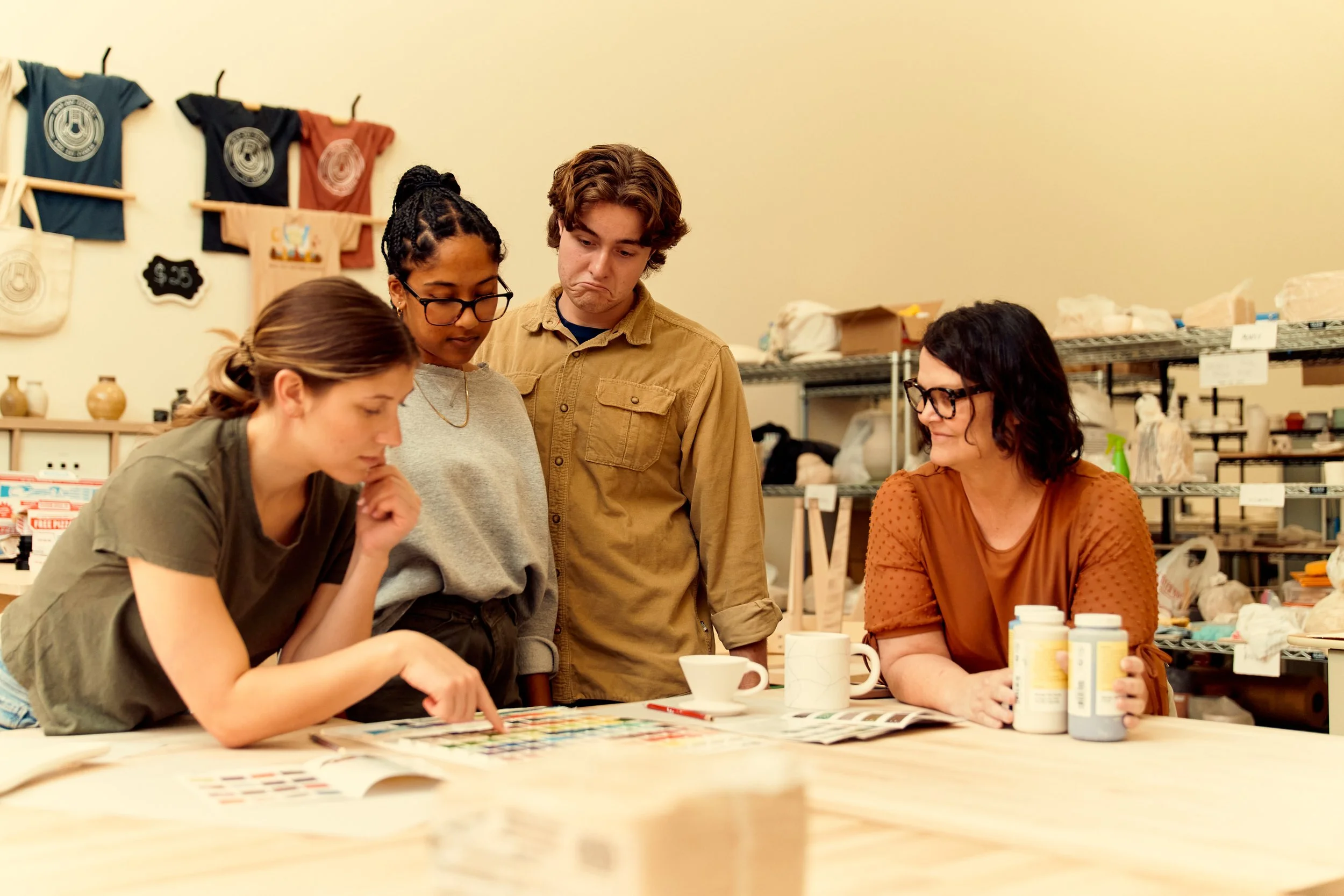 The Social Benefits of a Relaxed Coffee and Clay Environment