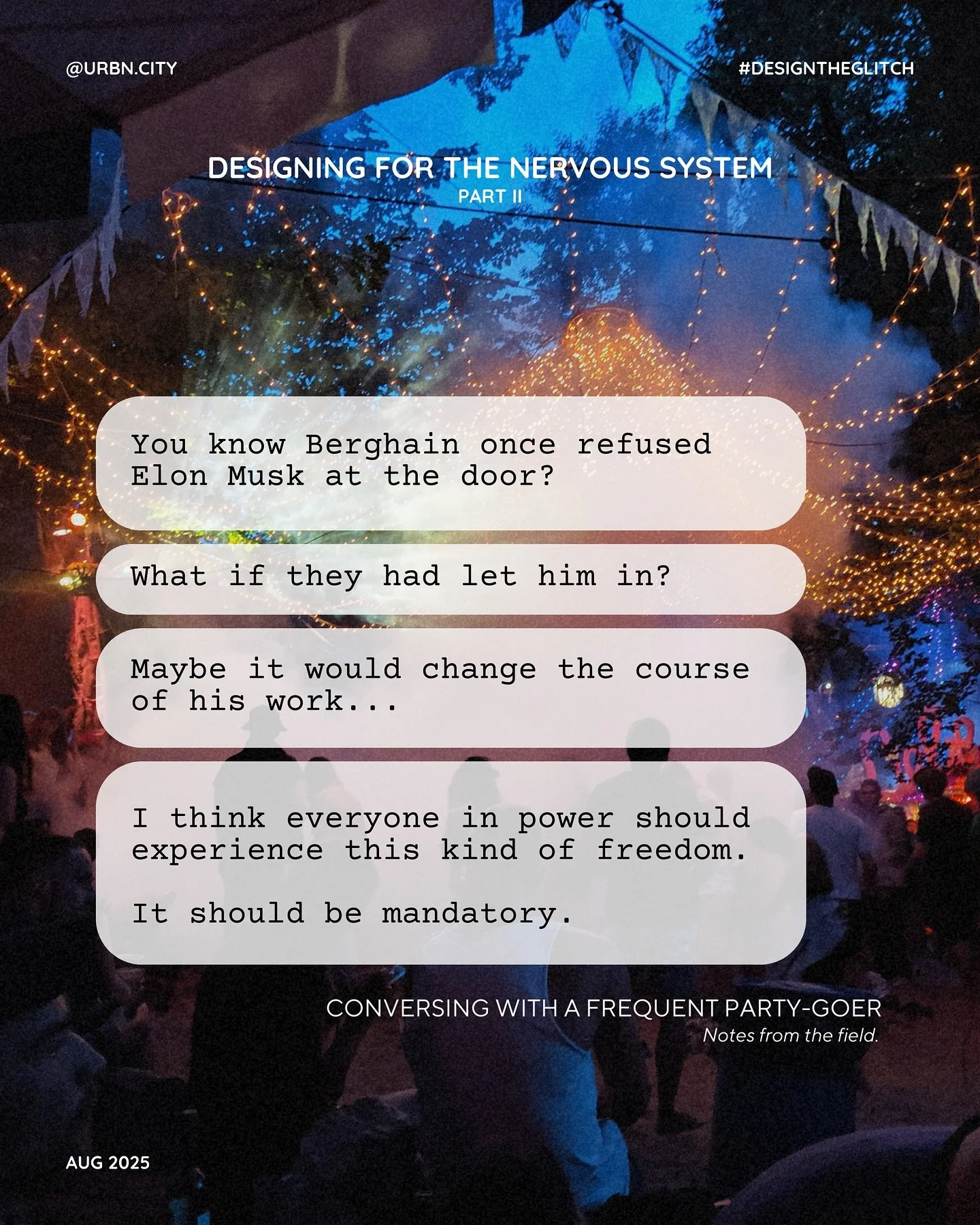 In my last post, I wrote about a moment of liberation I stumbled into with a helmet. That sensation became my new standard, one so high that few experiences could meet it.

Where else could I feel my body relax like that?

My hypothesis is: relax &ra