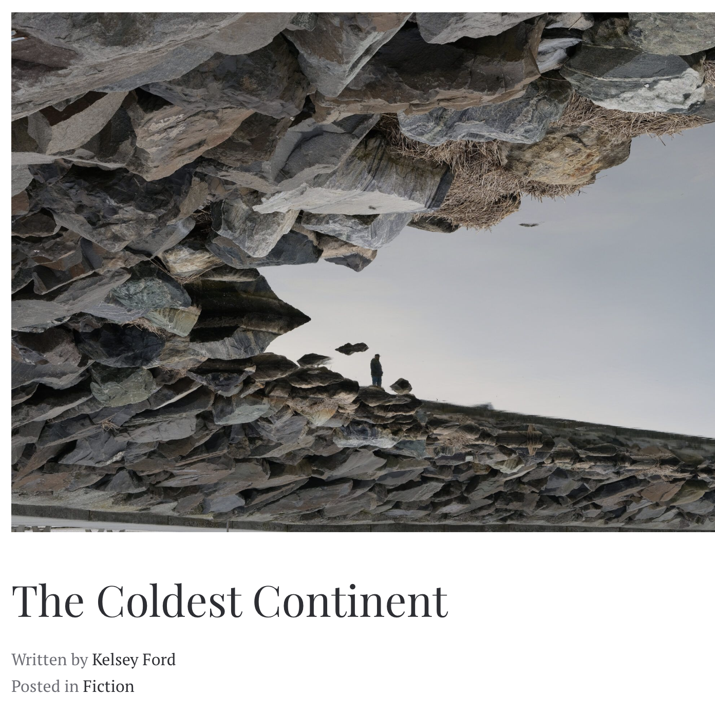 Short story 'The Coldest Continent,' published by Novus Literary and Arts Journal