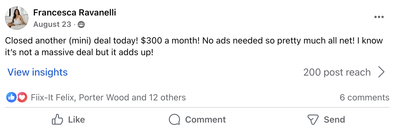 $300/mo Deal