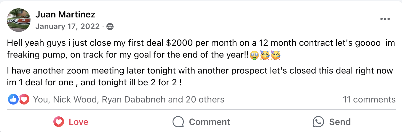 $2,000/mo deal