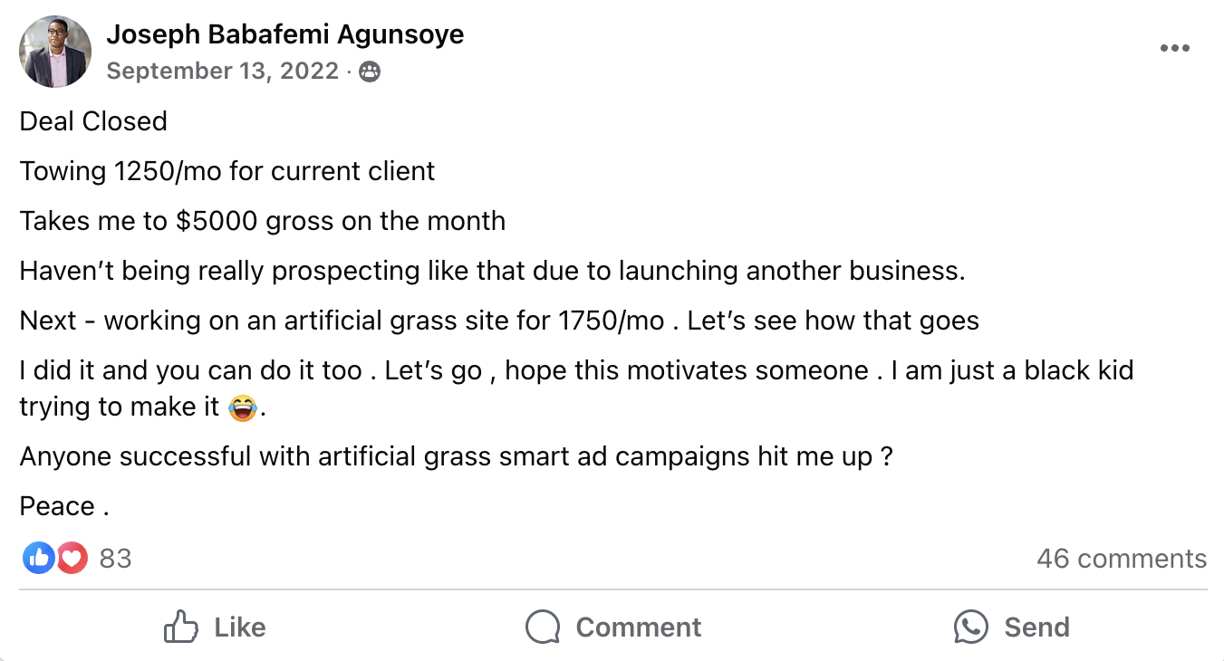 $5,000 monthly income