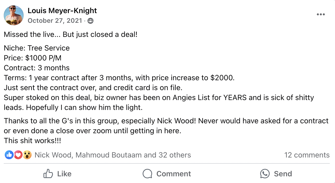 $1,000/mo deal