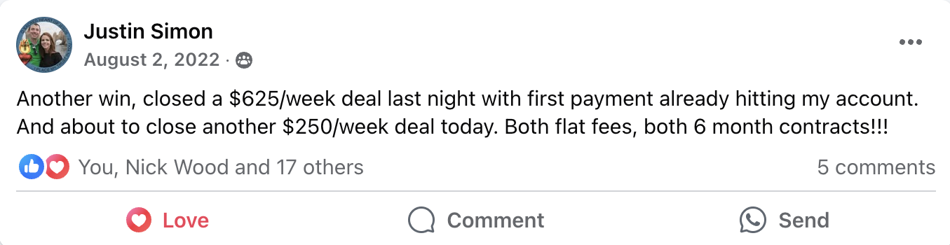 $2,500/mo deal