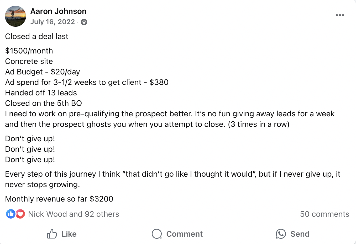 $1,500/mo deal