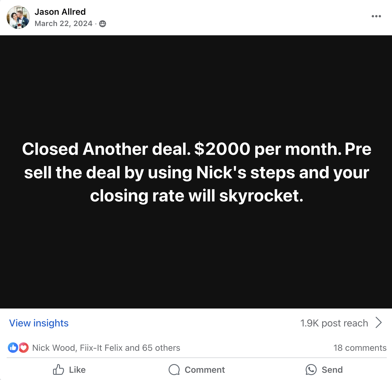 $2,000/mo deal