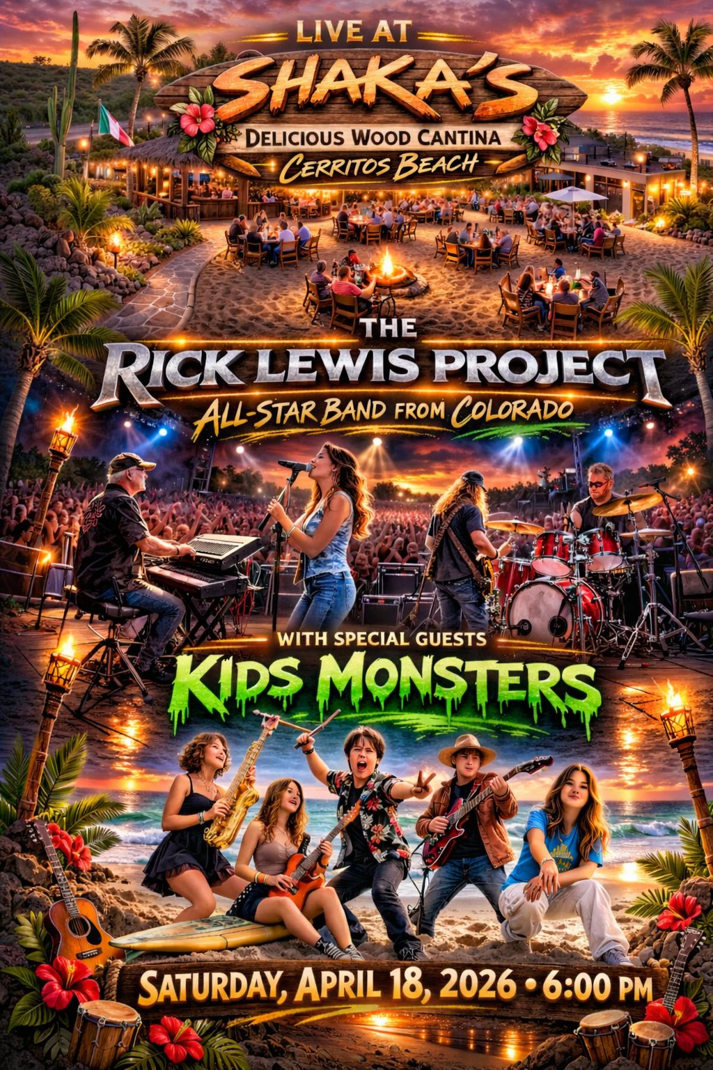 Rick Lewis Project with Kids Monsters in Cabo San Lucas