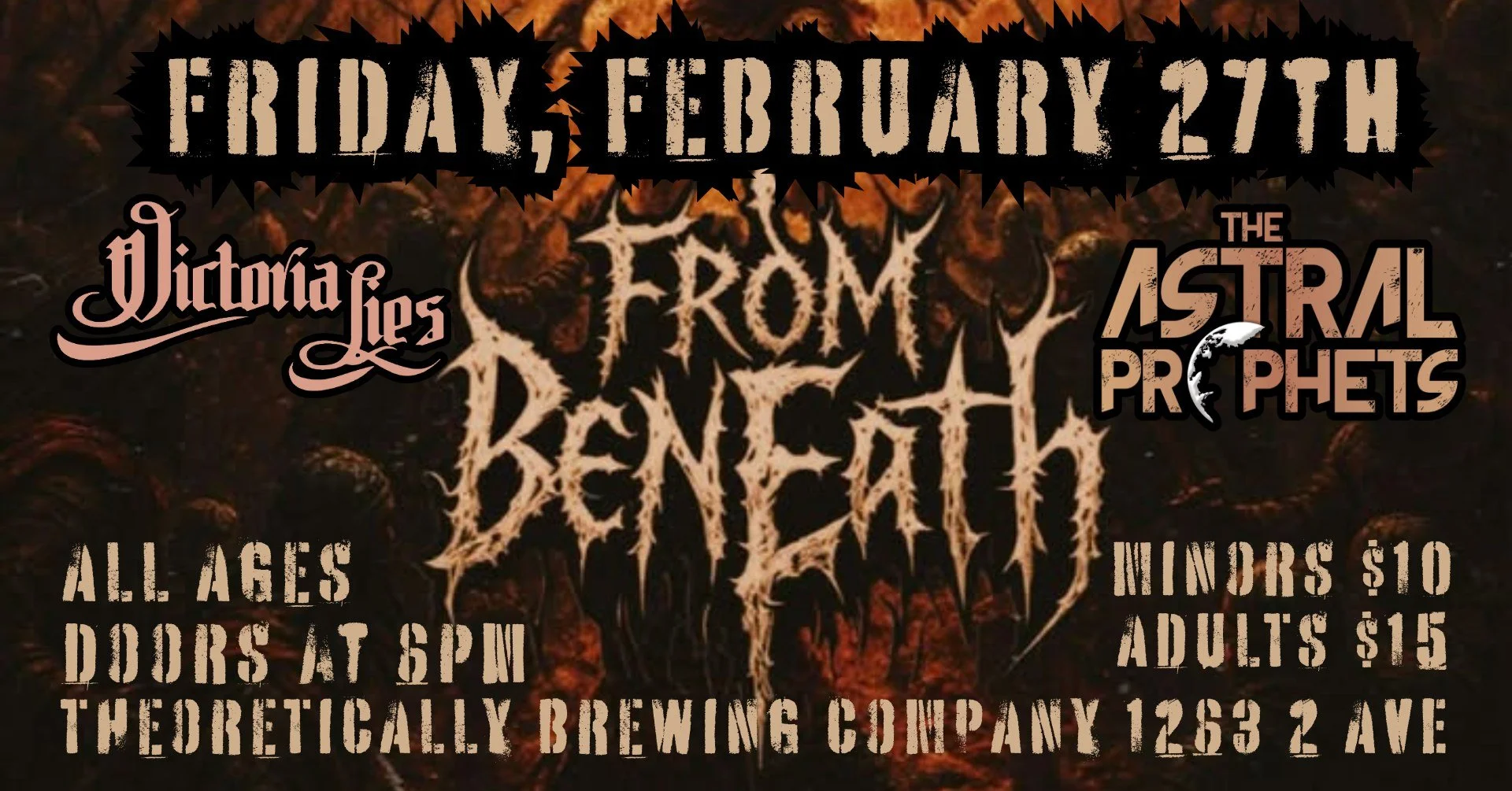 Essendi Syndicate Presents: From Beneath, Victoria Lies &amp; The Astral Prophets