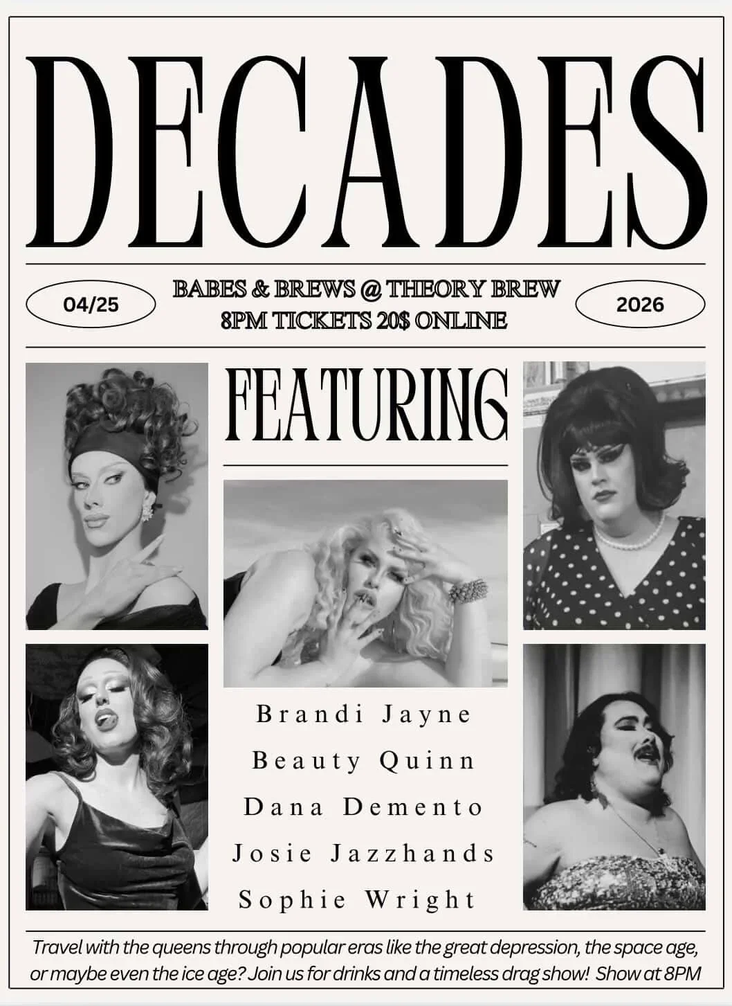 Babes n Brews: Decades!