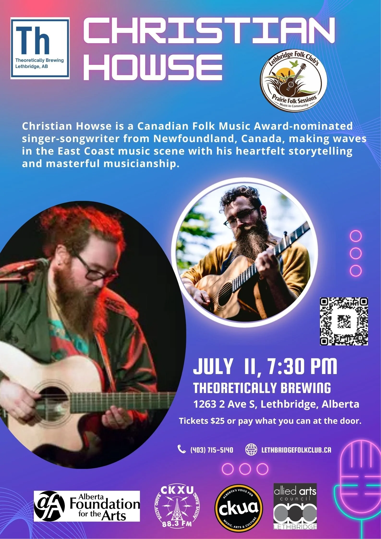 Lethbridge Folk Club Presents: Christian Howse