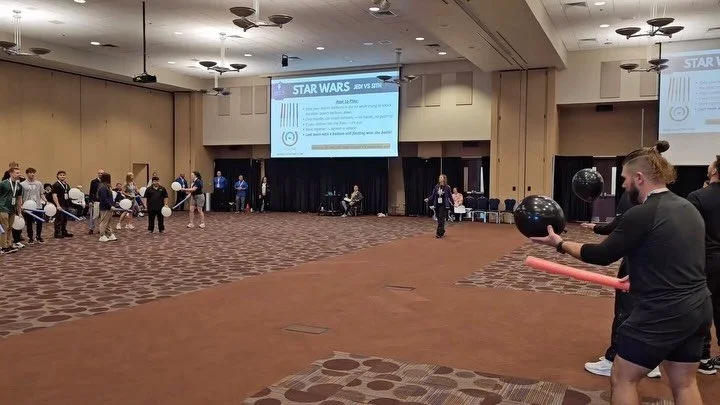 ICYMI: We played Star Wars: ⚪️🔵 Jedi vs. Sith ⚫️🔴 during our Opening General Session last week&mdash;and it was a blast! This fantastic game comes to us from @taggtimellc so be sure to give them a follow. You can find the game directions in the sec