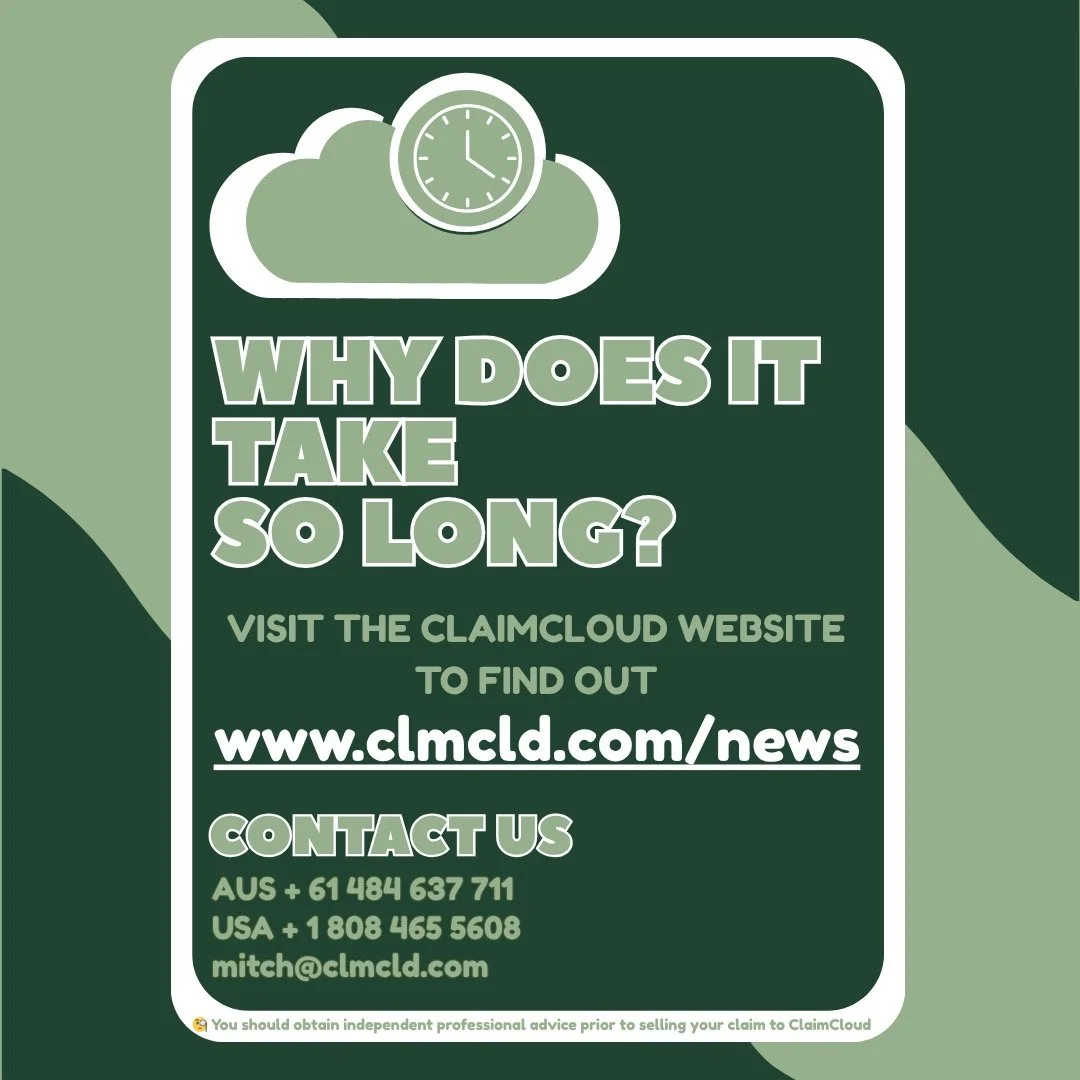 CLAIMCLOUD explores some of the reasons why Australian insolvencies can drag on for years.
Visit the NEWS section of our website to learn more
https://www.clmcld.com.au/news

QUESTIONS?
AUS + 61 484 637 711 
USA + 1 808 465 5608 
mitch@clmcld.com

🧐