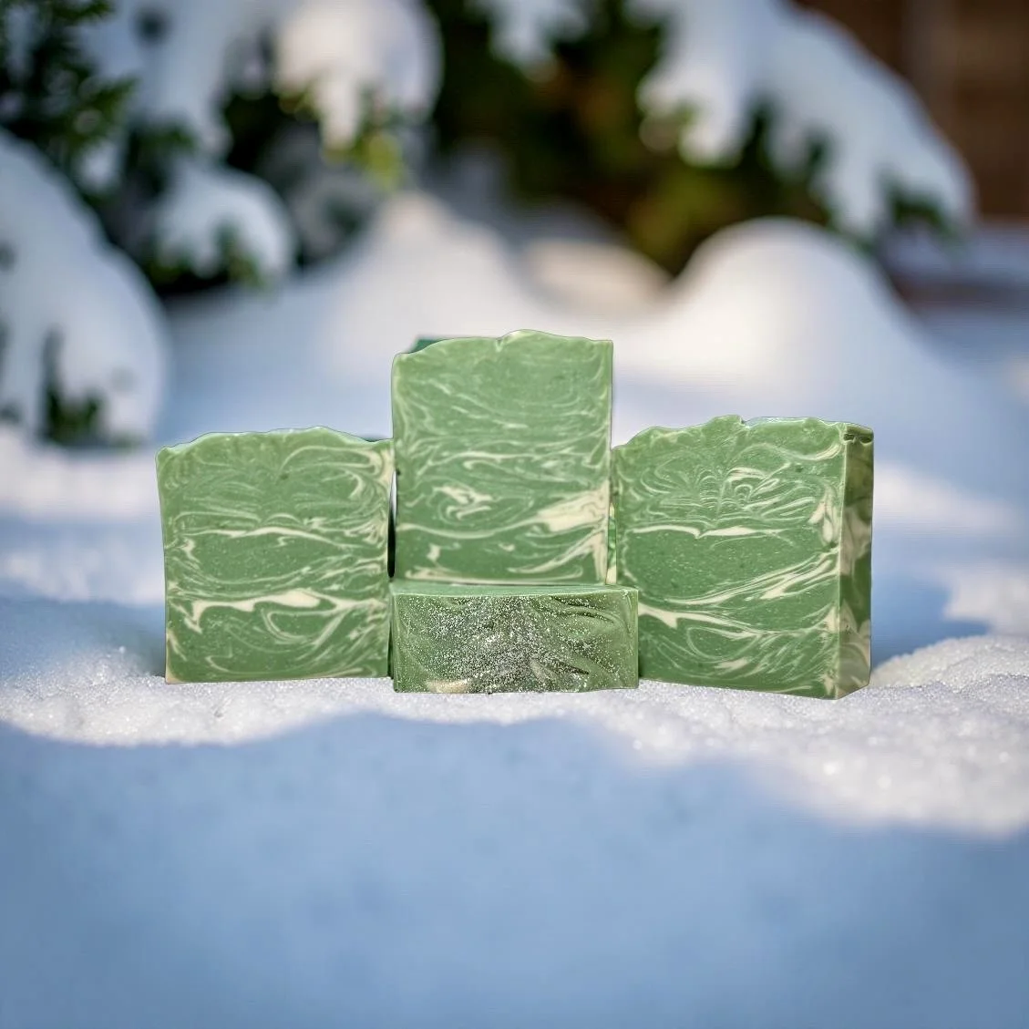 Winter Evergreen Cozy Trio Bar Soap