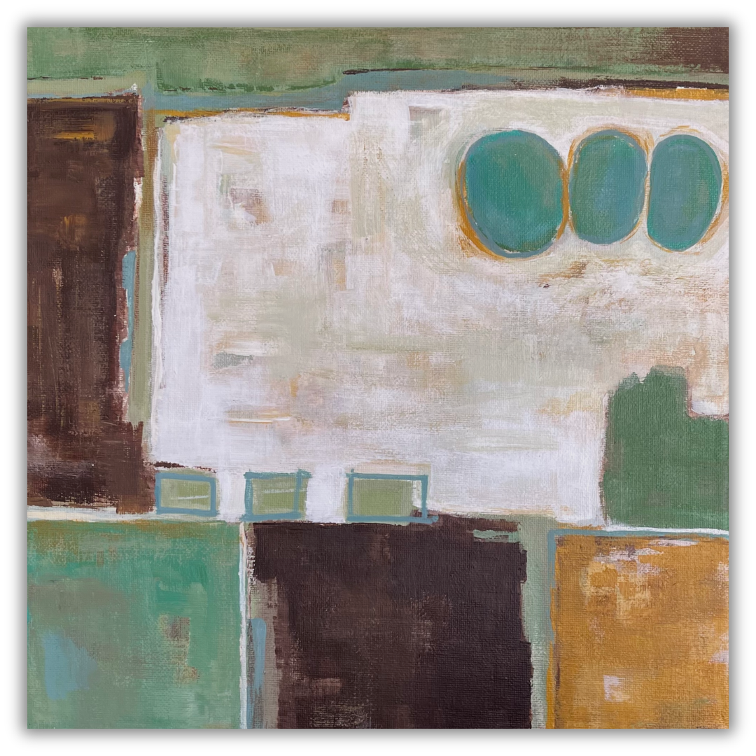 Weathered Intervals ~ Acrylic on Canvas ~ 12" x 12" x 0.5" ~ $60