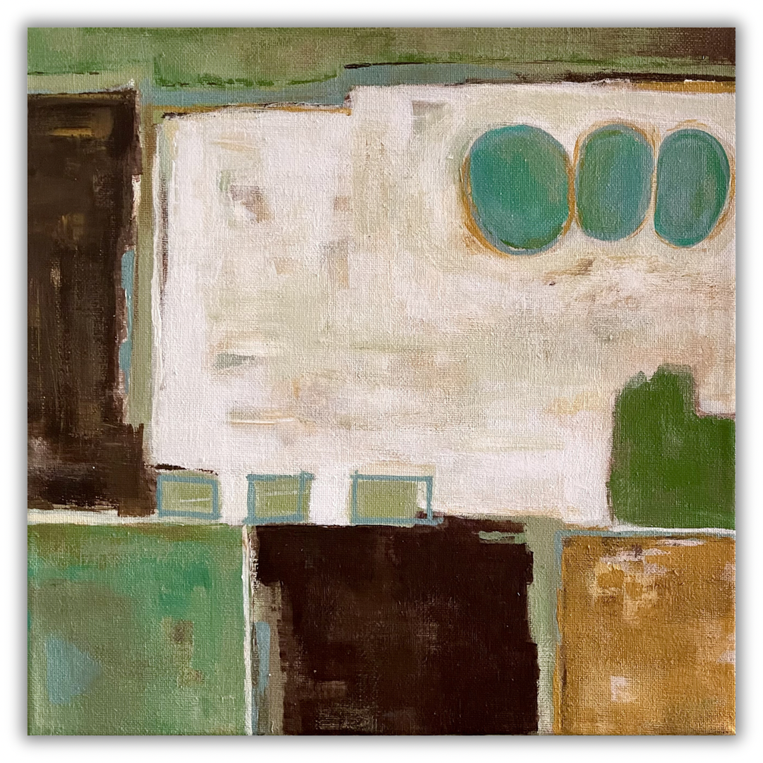 Weathered Intervals ~ Acrylic on Canvas ~ 12" x 12" x 0.5" ~ $60