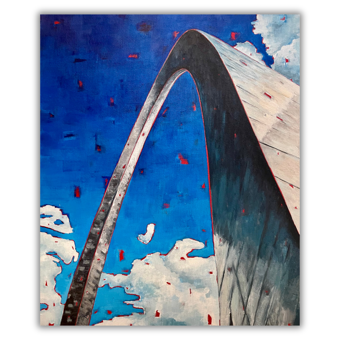 The Gateway Arch ~ Acrylic on Canvas ~ 24" x 20" x 1.5" ~ SOLD
