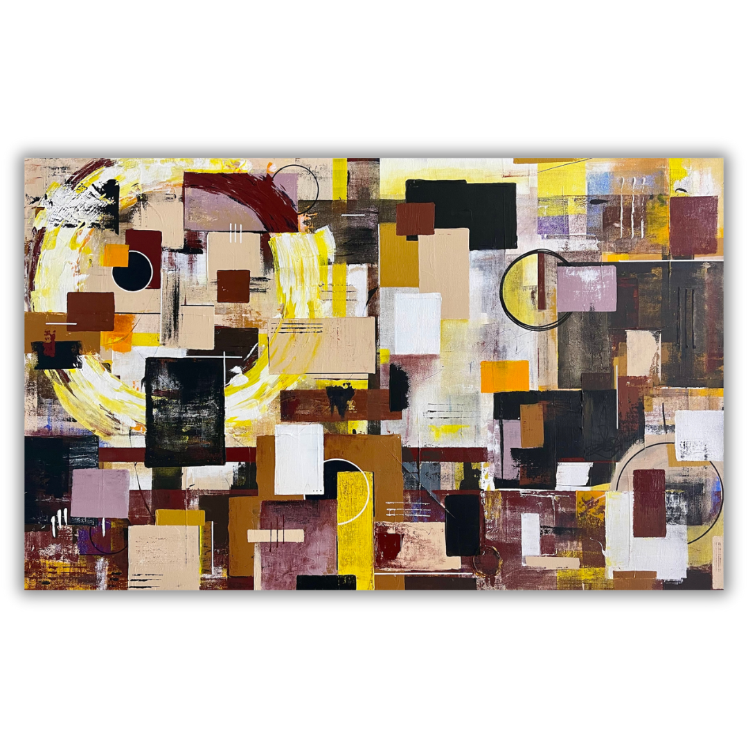 Megalopolis ~ Acrylic on Canvas ~ 36" x 48" x 1.5" ~ $425