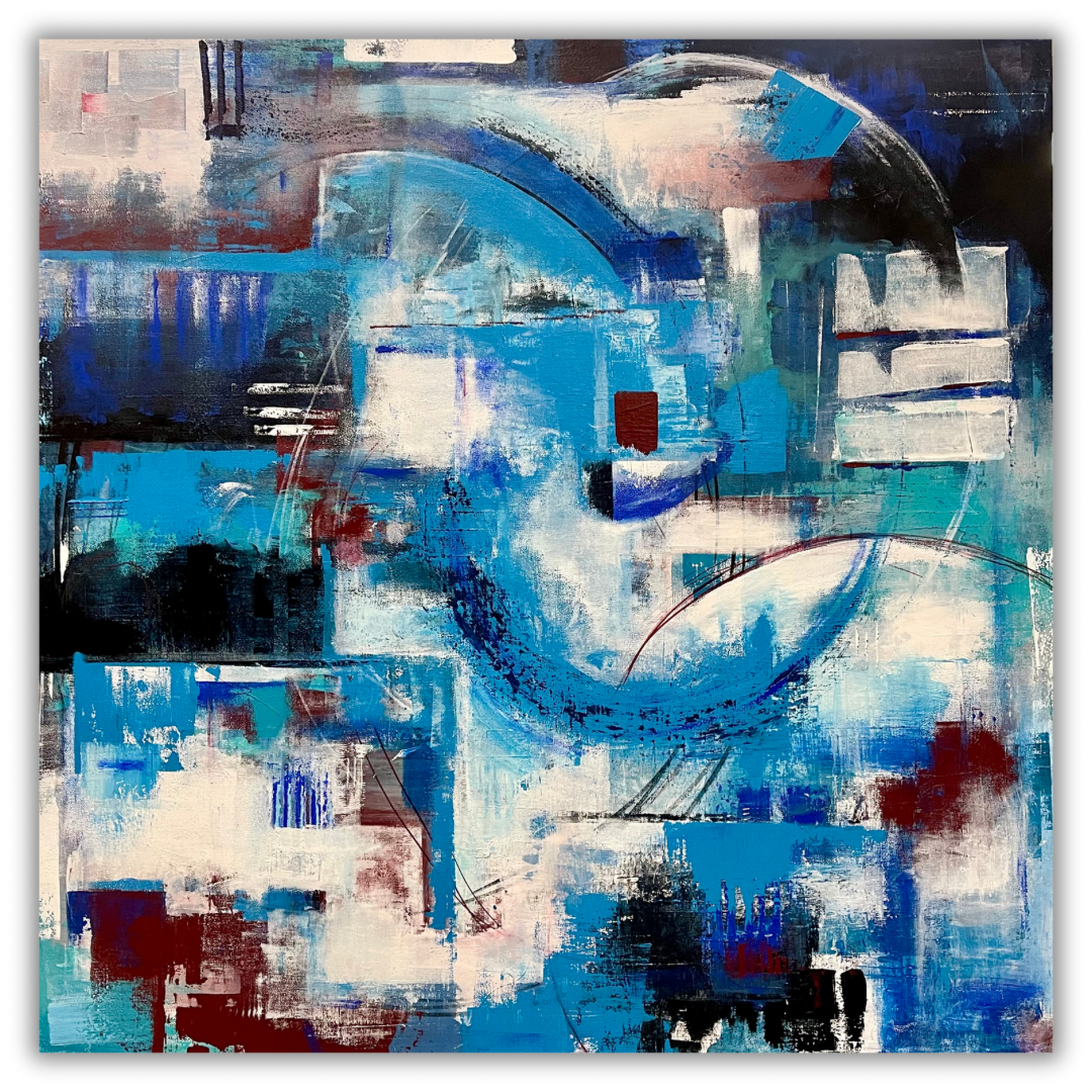 Splinters in the Surf ~ Acrylic on Canvas ~ 36" x 36" x 1.5" ~ $375