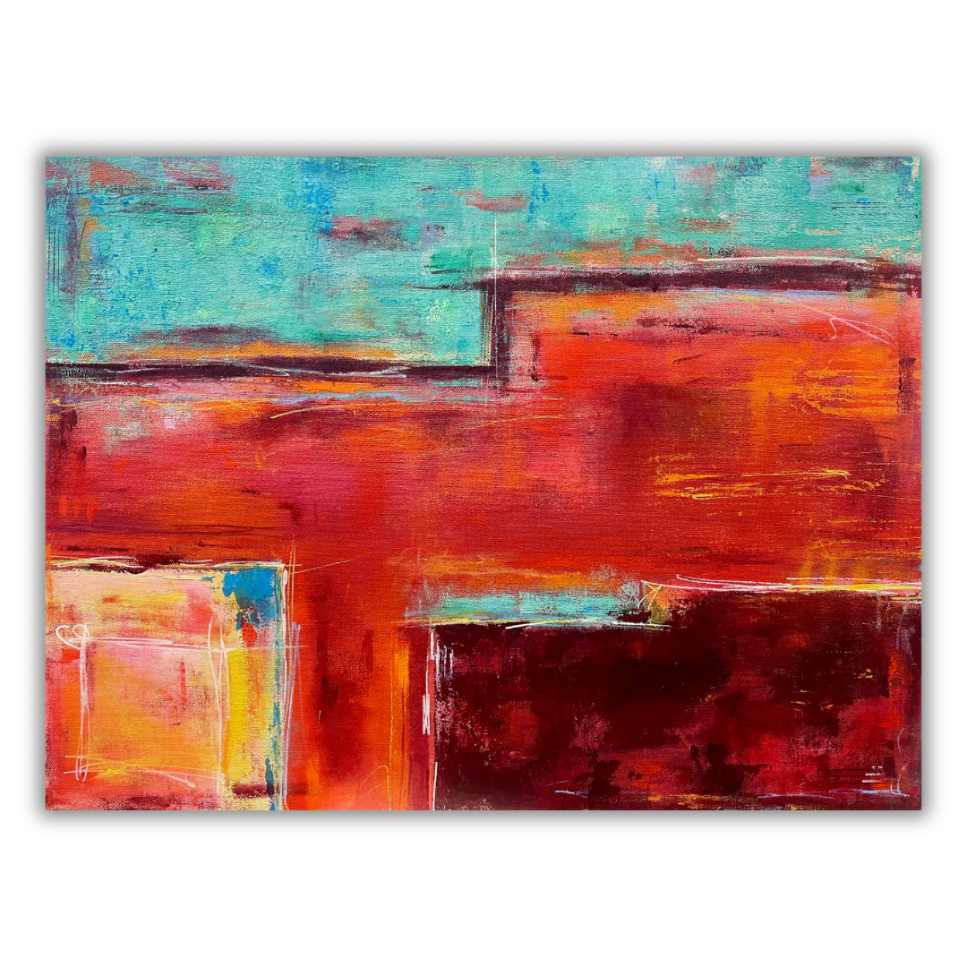 Thermal Divide ~ Acrylic on Canvas ~ 18" x 24" x 1.5" ~ $205