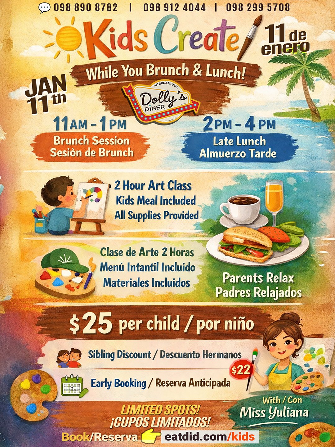 Family Day: Arte & Brunch @ Dolly's