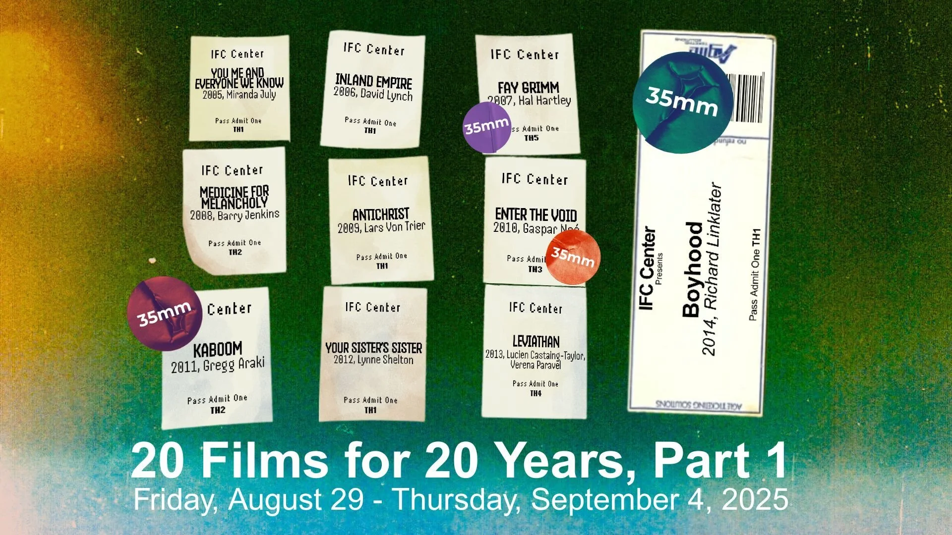 IFC Center Celebrates 20th Anniversary With 20 Films for 20 Years