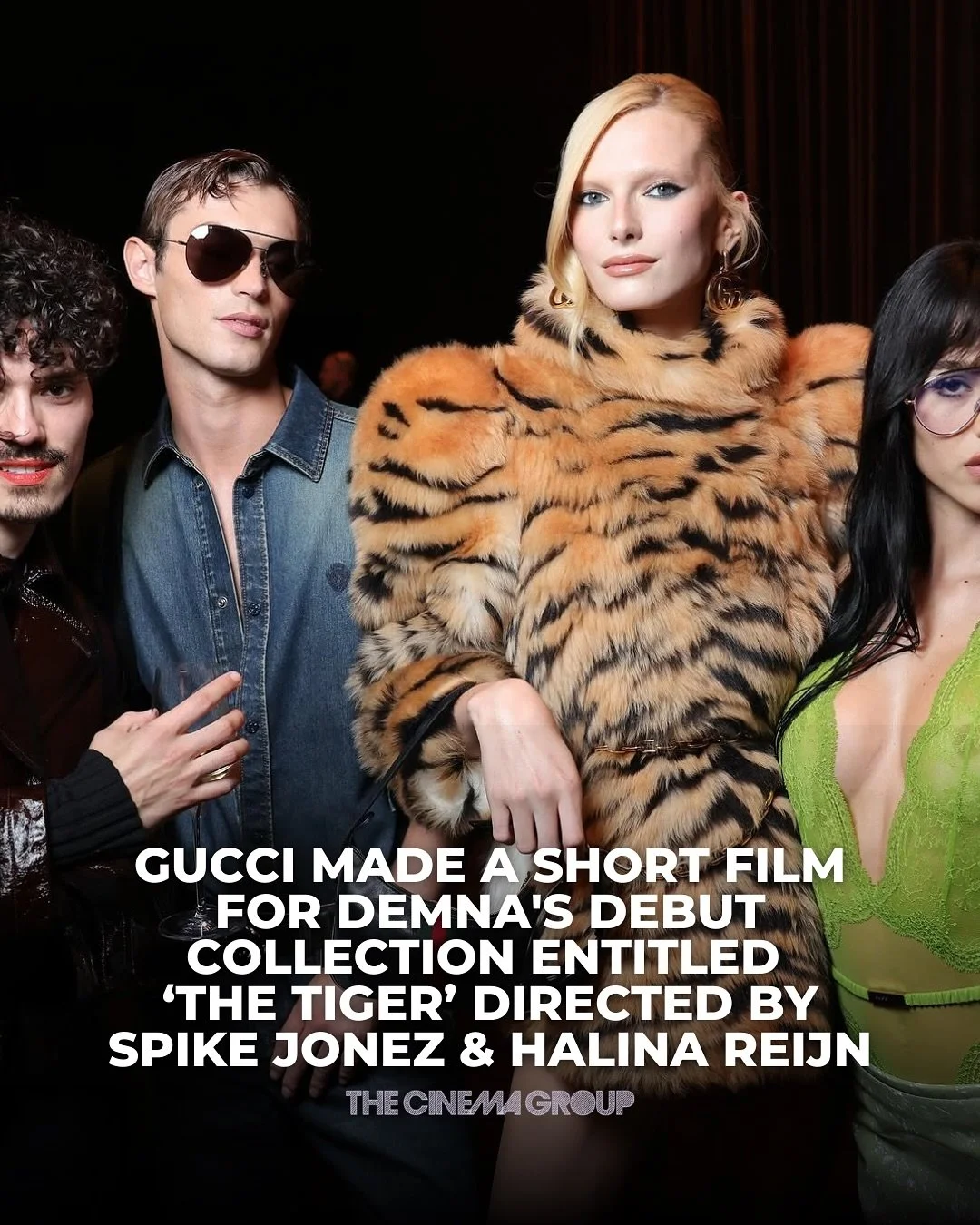 Gucci unveiled &ldquo;The Tiger,&rdquo; a striking short film marking Demna&rsquo;s debut collection &mdash; directed by Spike Jonze and Halina Reijn.

Starring; Demi Moore, Elliott Page, Edward Norton, Kendall Jenner, Alia Shawkat, Keke Palmer, Ed H