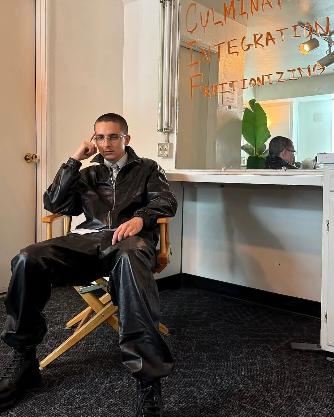 Timoth&eacute;e Chalamet pulled up in custom Givenchy &mdash; and ended the night hooping with Adam Sandler.

Styled by @taylor_mcneill, Chalamet kicked off Marty Supreme press in a leather blazer, paisley tie, and razor-sharp attitude courtesy of Sa