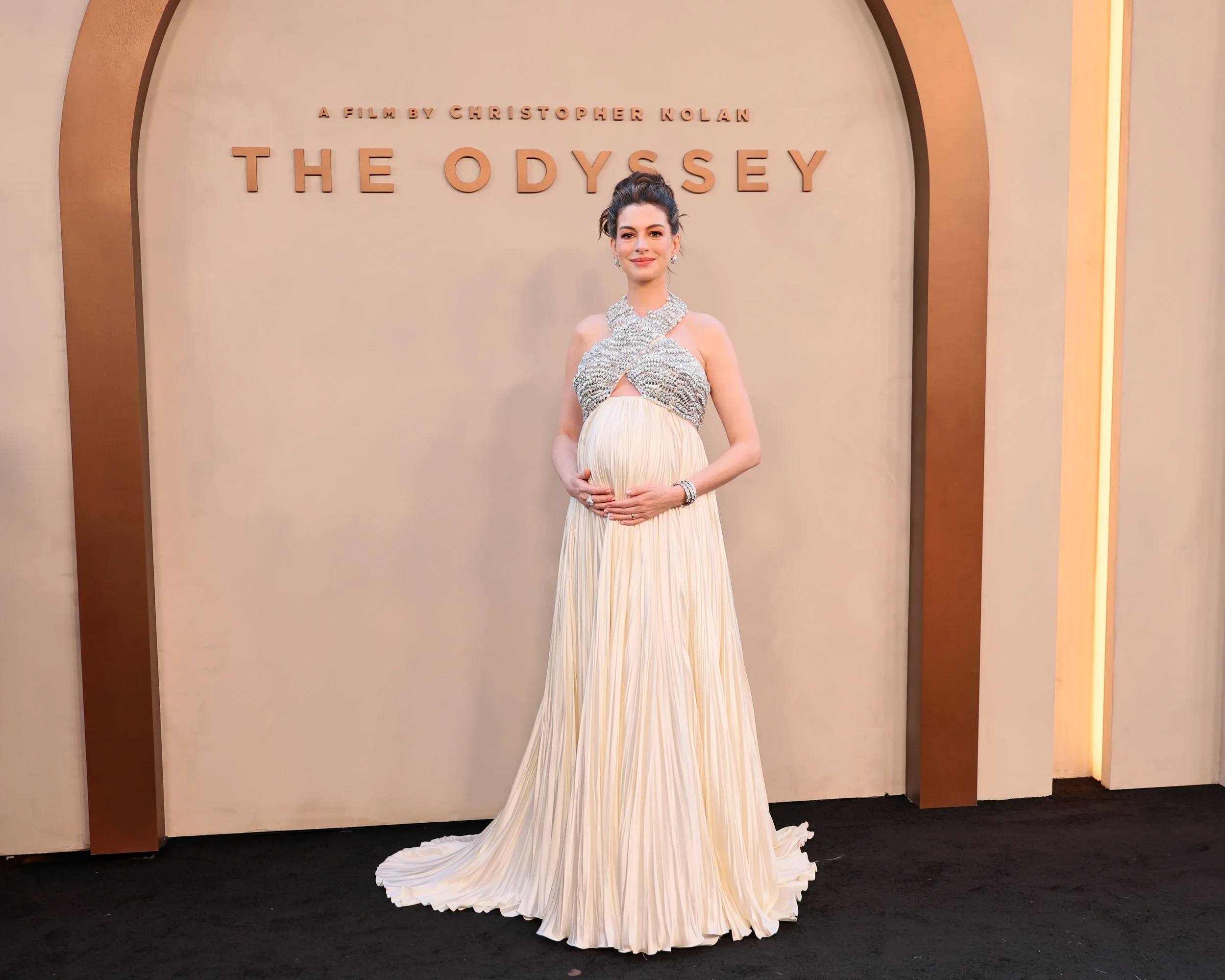 Anne Hathaway wearing Prada