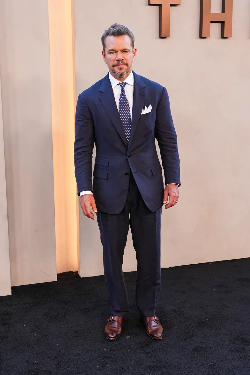 Matt Damon wearing Ralph Lauren Purple Label