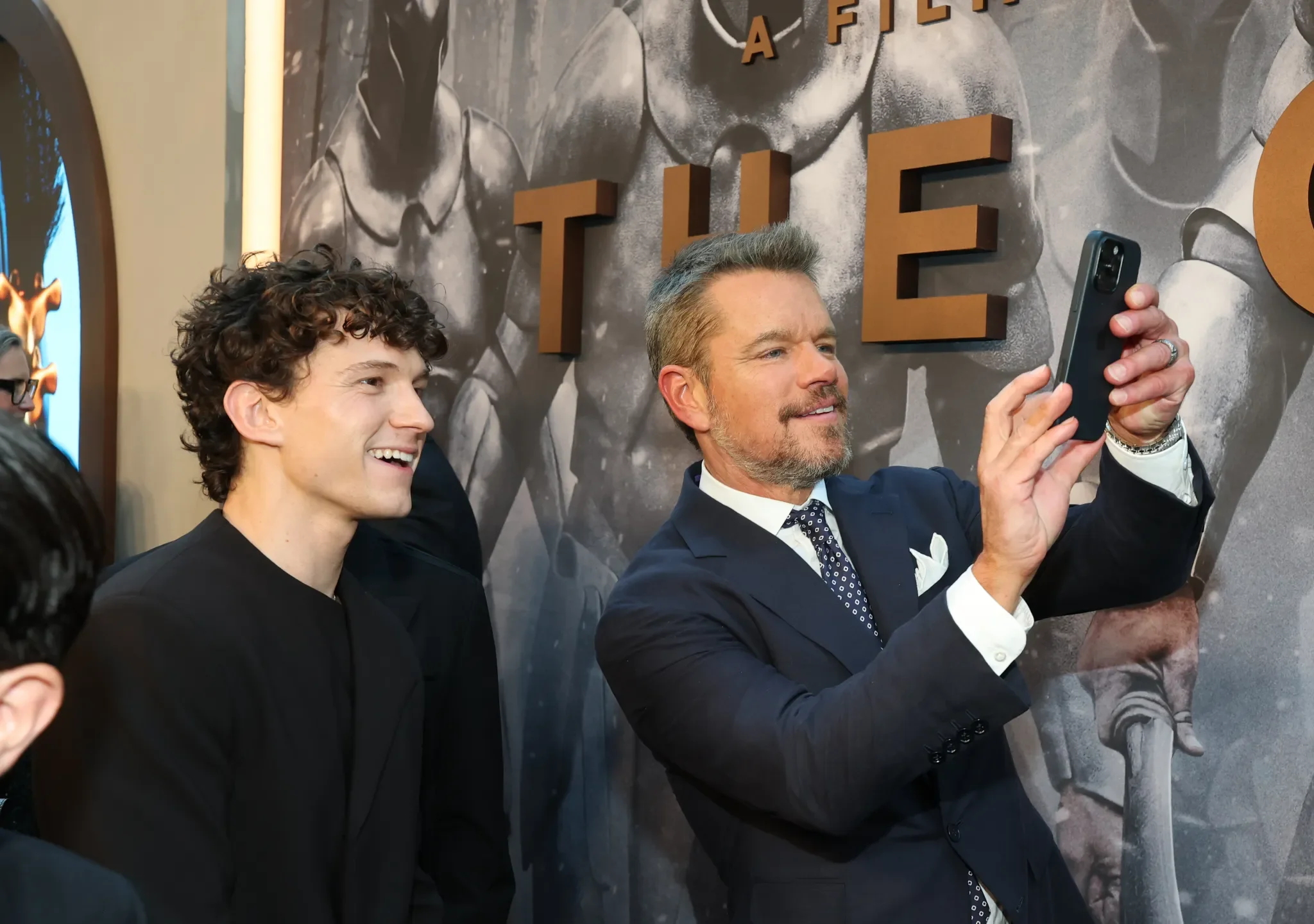 Tom Holland and Matt Damon 