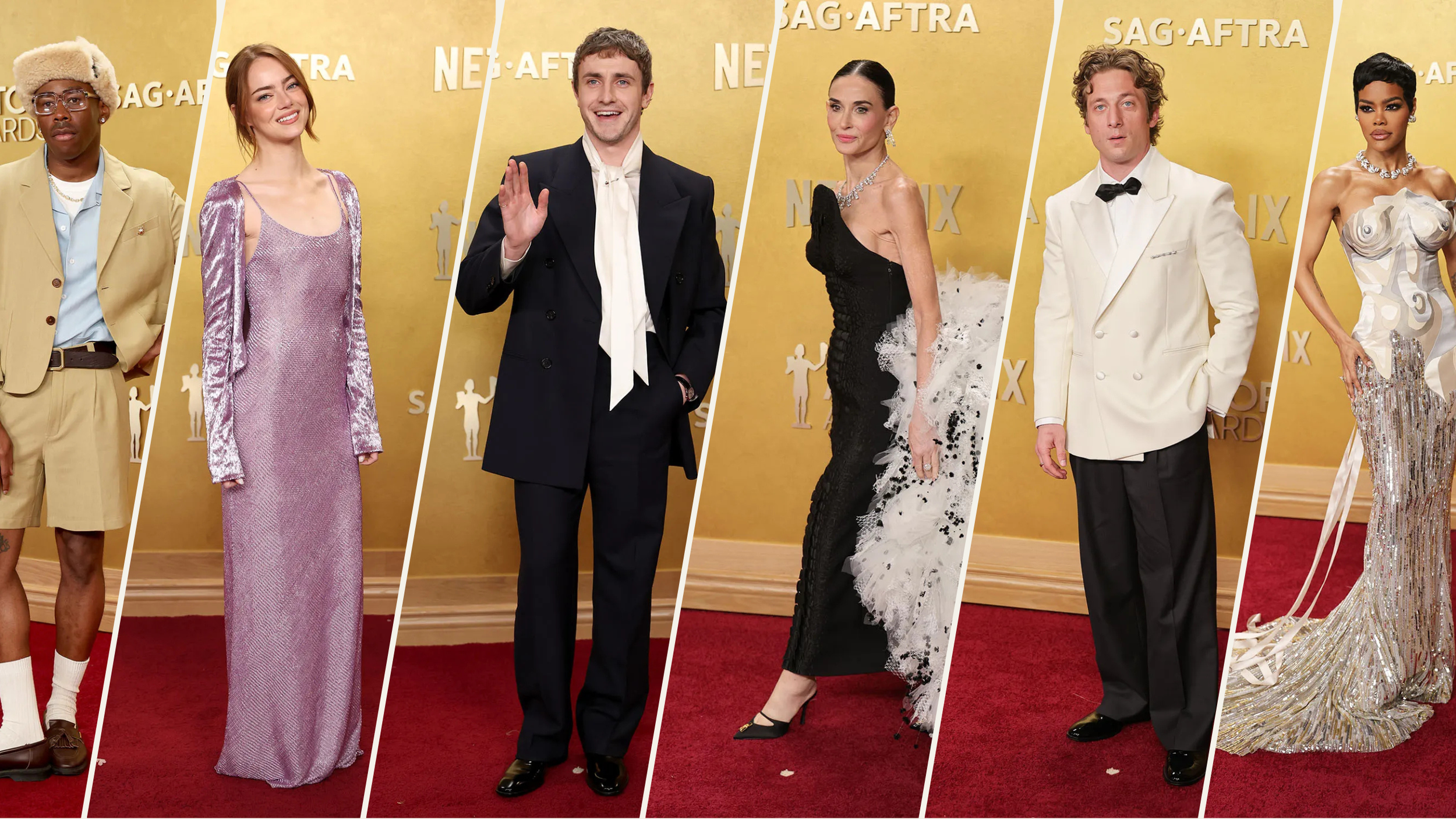 Kristen Bell, Patrick Schwarzenegger and More Arrive at the 2026 Actor Awards Red Carpet