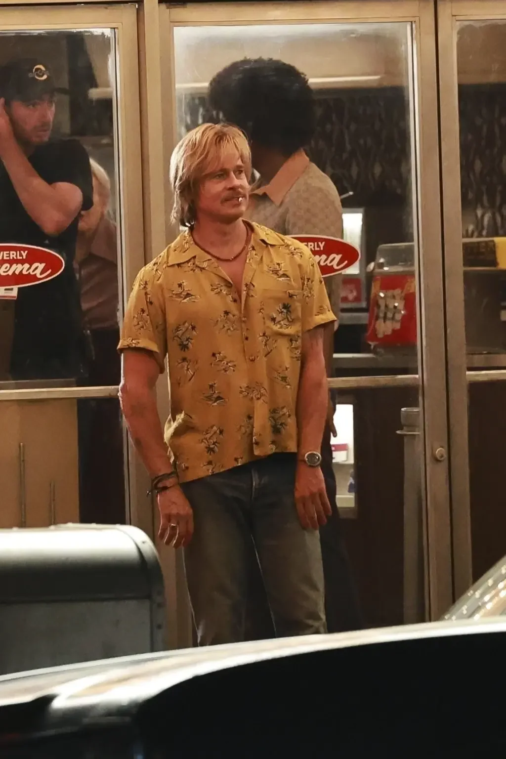 Brad Pitt Returns as Cliff Booth in First Set Photos From 'Once Upon a Time in Hollywood' Sequel
