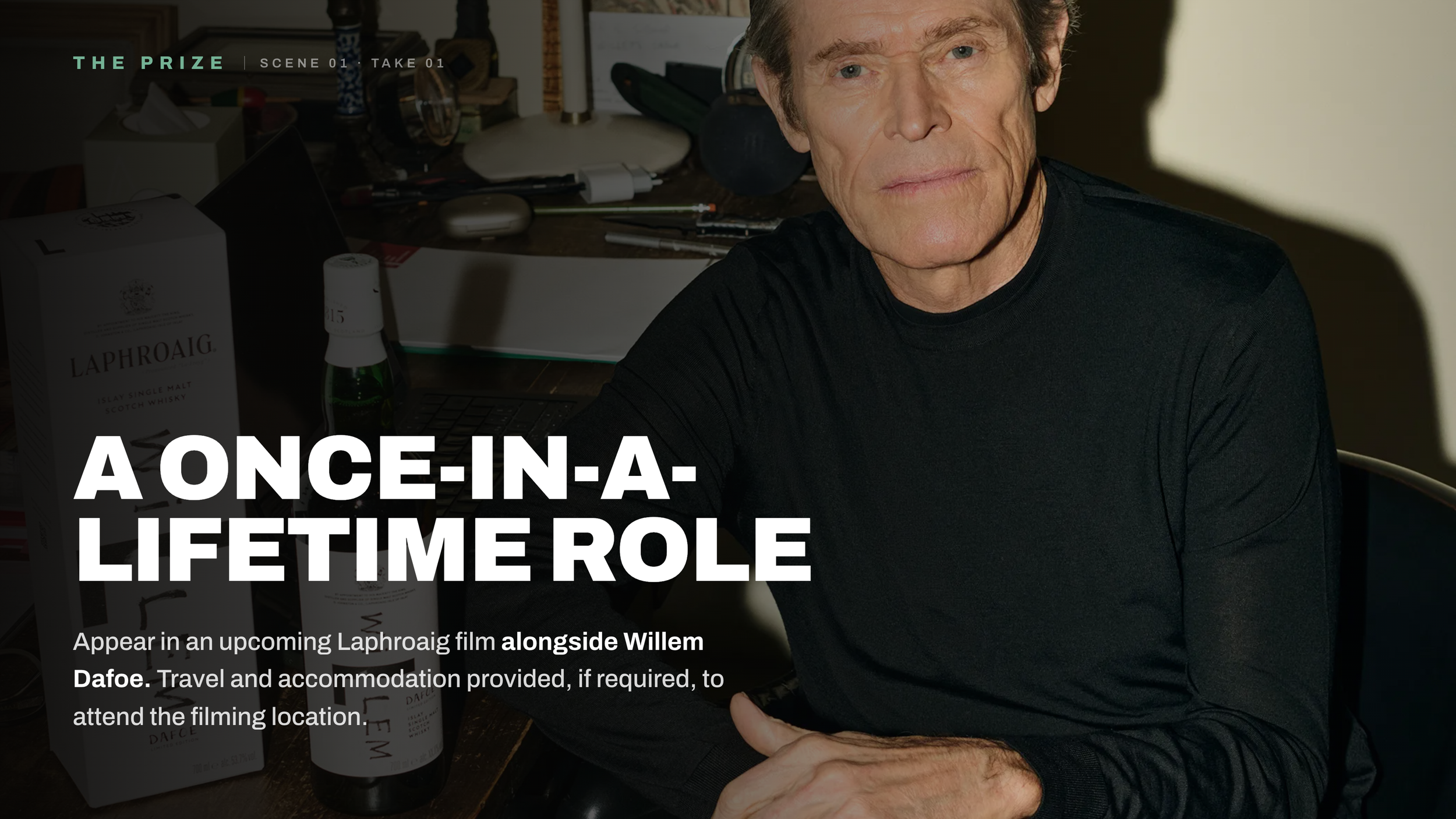 Willem Dafoe Is Personally Choosing Someone to Appear in His Next Film. The Only Requirement Is That You Make Something.
