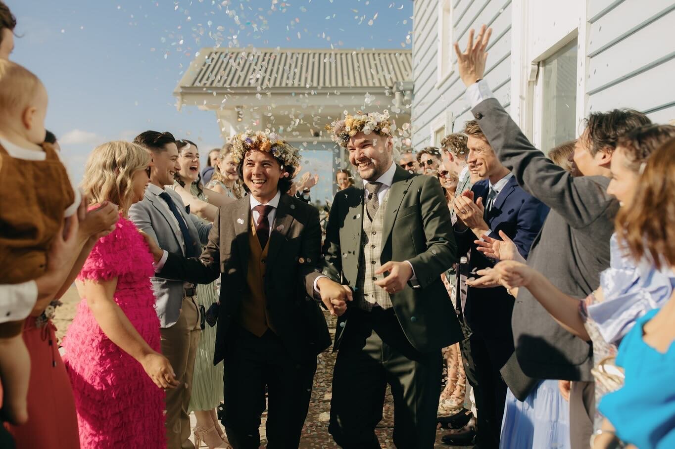 I am utterly DECEASED😭😭🥹 Jack &amp; Izaak&rsquo;s day was the indie/romcom/musical wedding of my dreams❤️❤️My heart is so full for these two and their soul-stirring effervescent love story - I have not yet recovered from the overwhelming beauty of