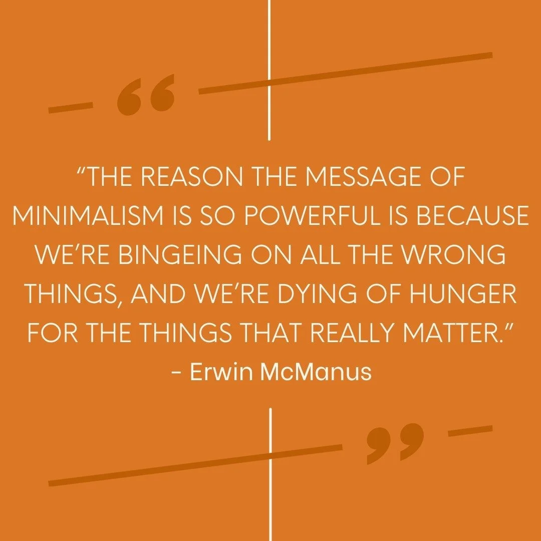 &ldquo;The reason the message of minimalism is so powerful is because we&rsquo;re bingeing on all the wrong things, and we&rsquo;re dying of hunger for the things that really matter.&rdquo; - Erwin McManus

#ProfessionalOrganizer #HomeOrganizer #Mini