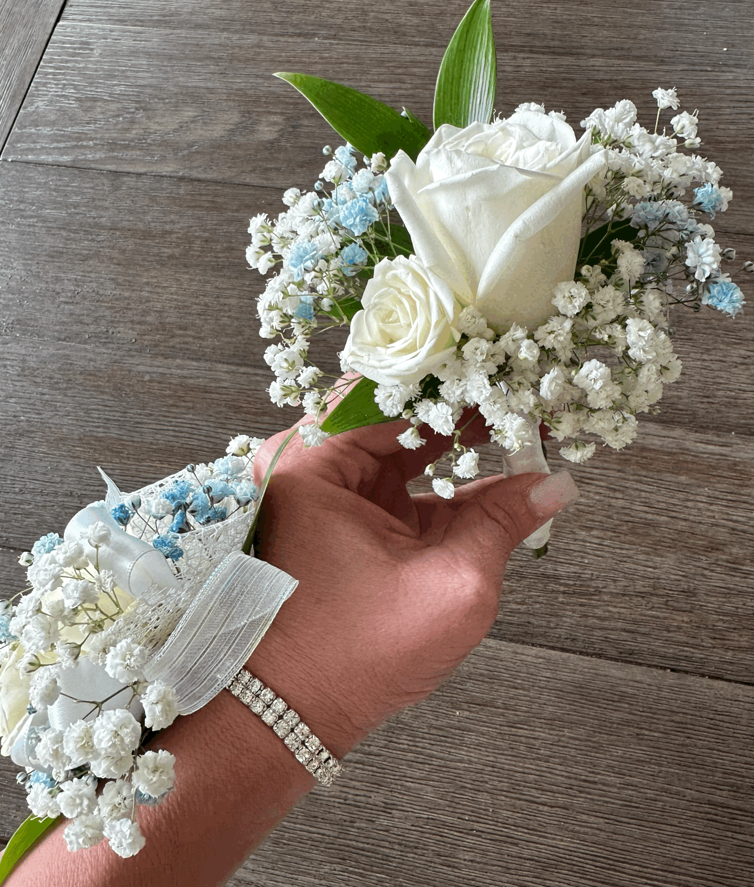Spray Rose Corsage and Boutonniere