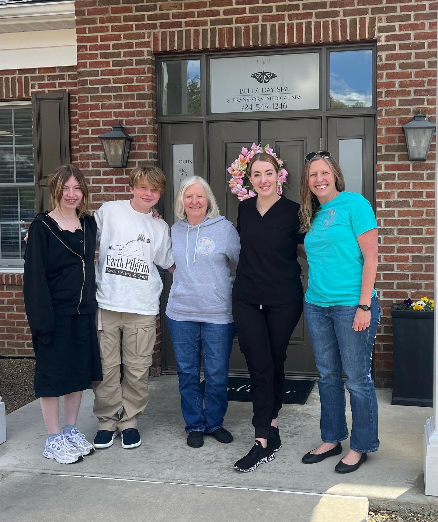 Many thanks to the staff and customers of Bella Spa and Beauty for their generous donation to The Nennie Foundation!  Jenn looked forward to her frequent visits to Bella and loved the people as well as the treatments. 

Representatives of The Nennie 