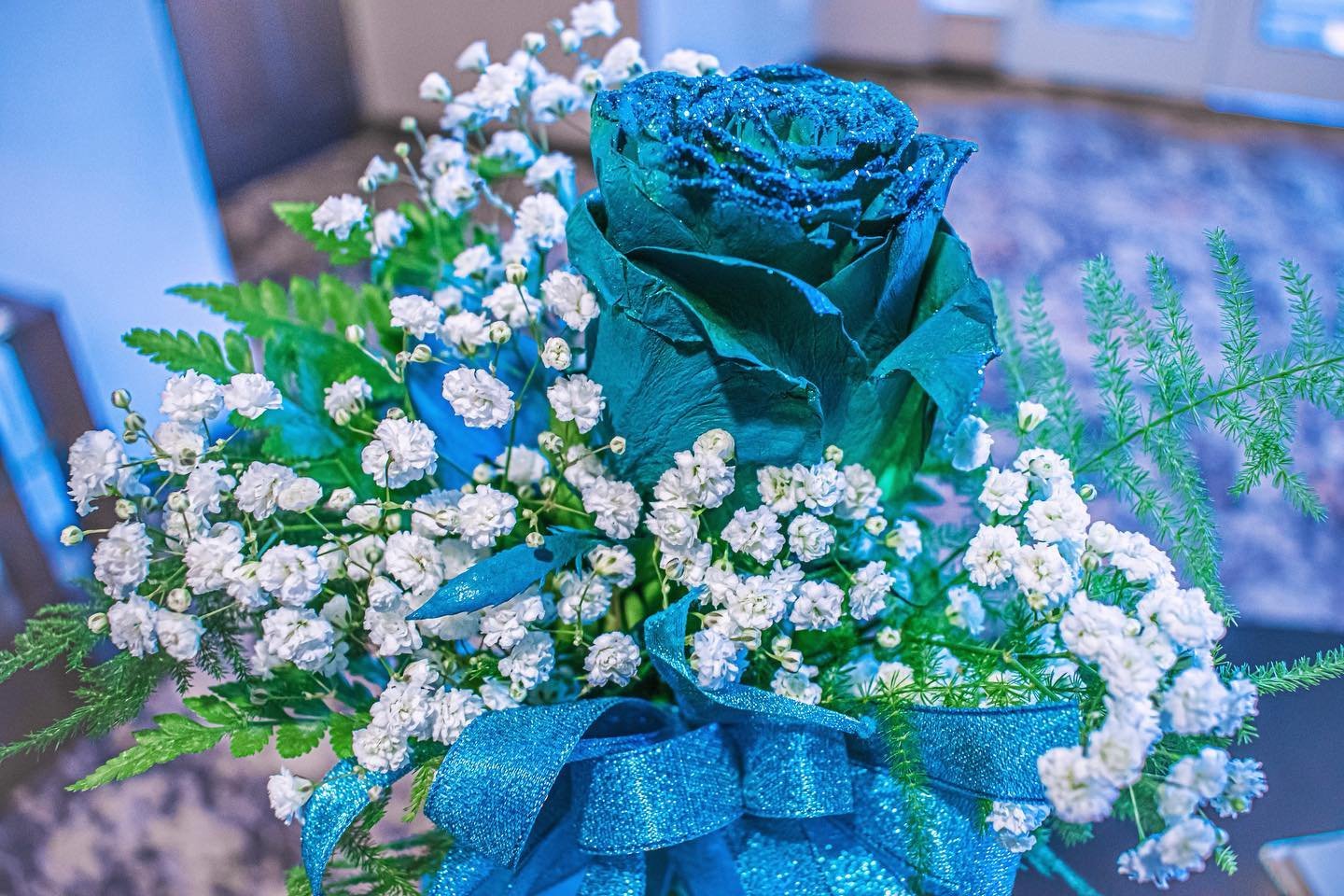 Thank you to Mary Sardone of Flo&rsquo;s Floral and Gift Shop for the  beautiful teal flower arrangements  provided at Jenn&rsquo;s Celebration of Life on Saturday April 20th at The Hilton Garden Inn.