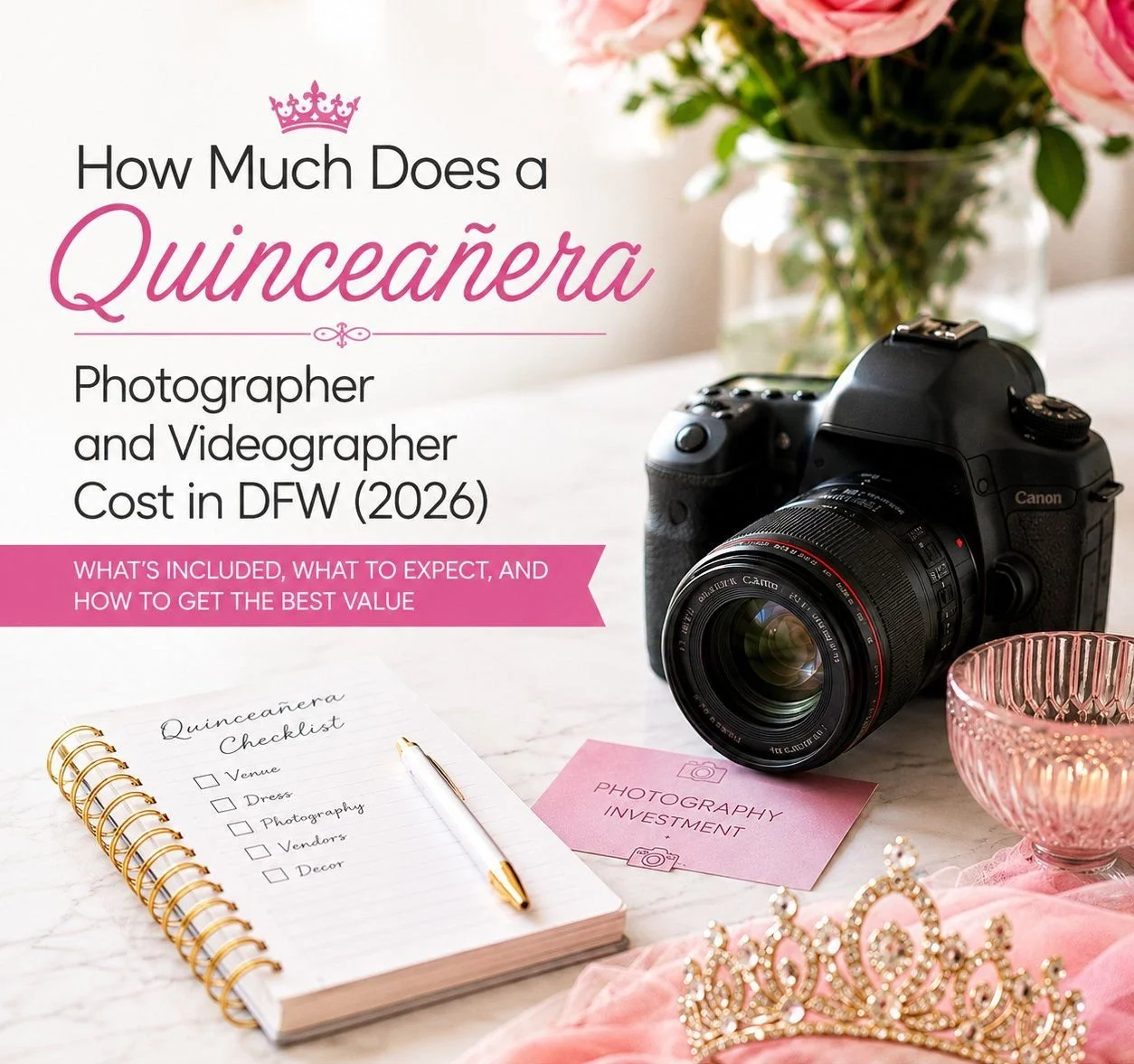 How Much Does a Quinceañera Photographer and Videographer Cost in DFW (2026)