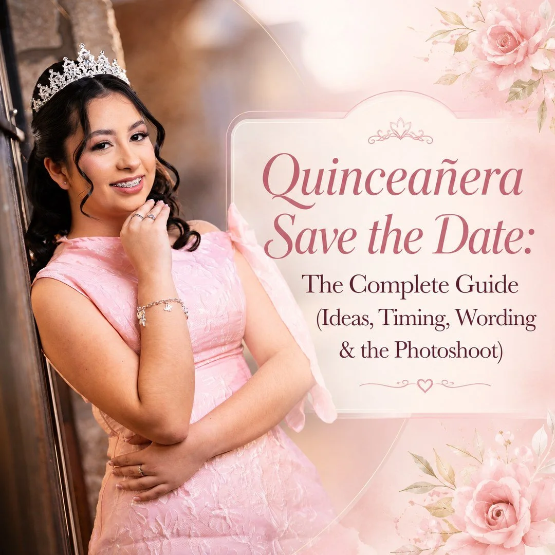 Quinceañera Save the Date: The Complete Guide (Ideas, Timing, Wording &amp; the Photoshoot)