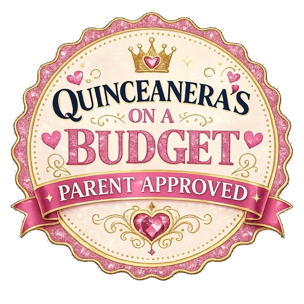 Insignia Aprobado por Padres de Quinceañeras on a Budget