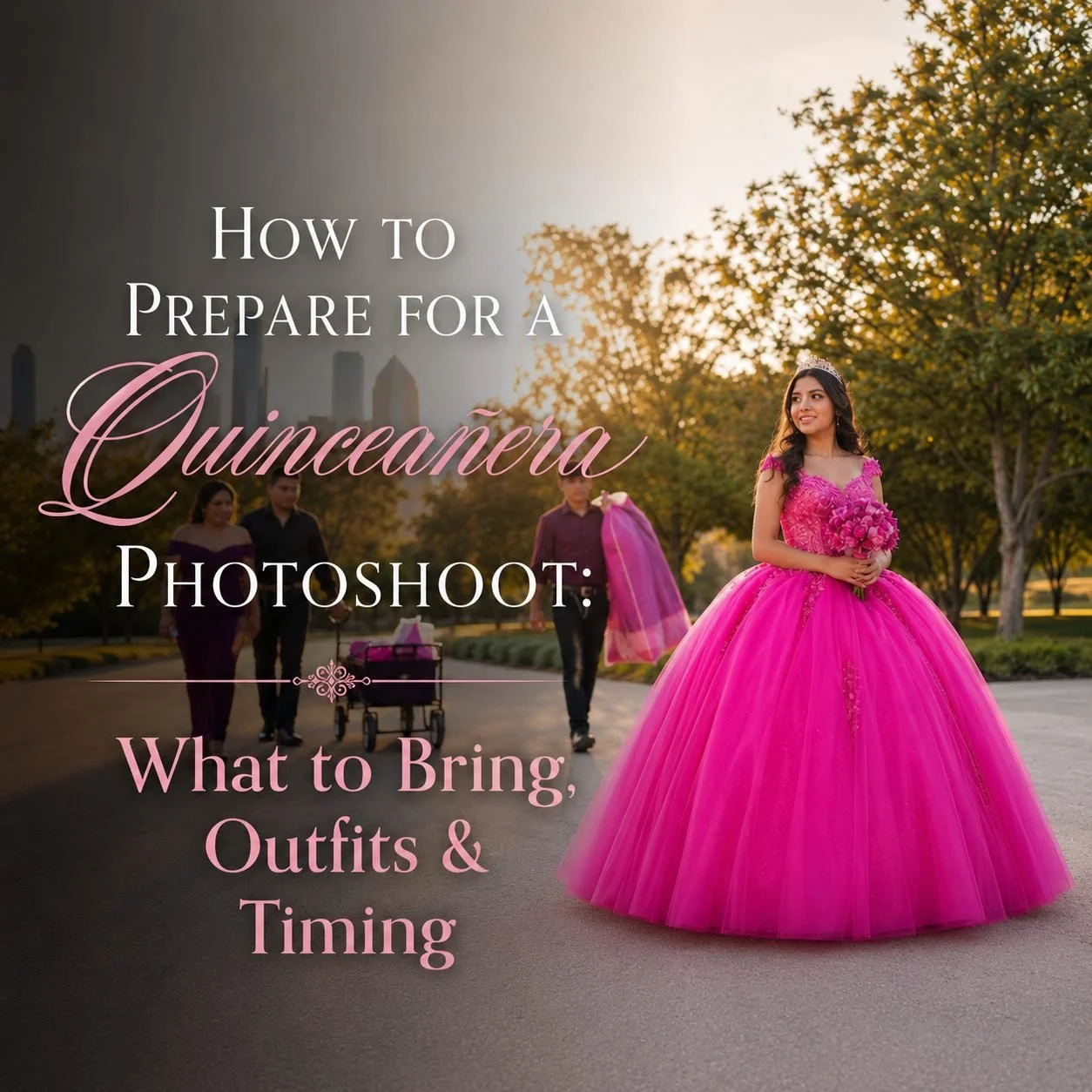 How to Prepare for a Quinceañera Photoshoot: What to Bring, Outfits &amp; Timing