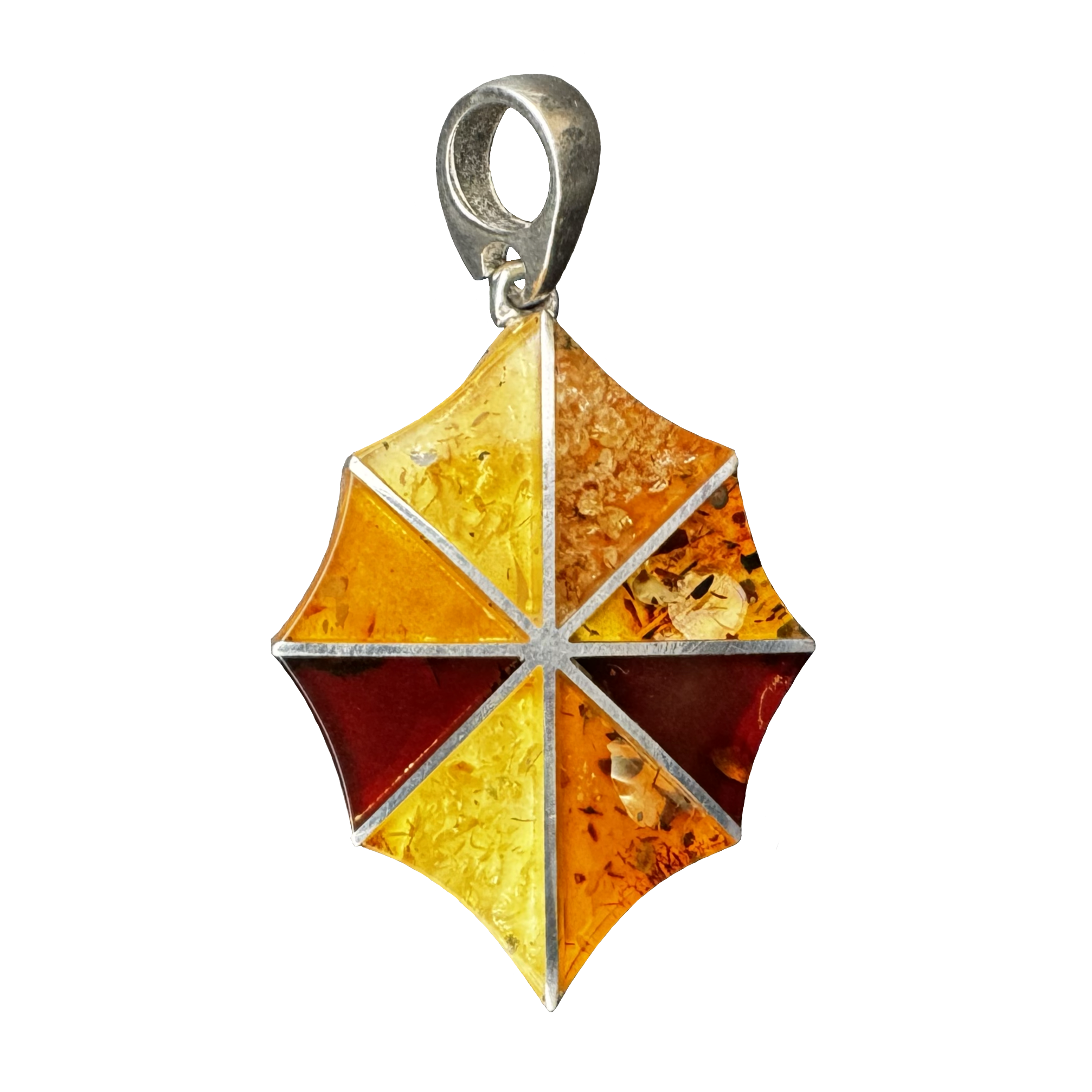 P218 Mosaic Spiderweb Pendant