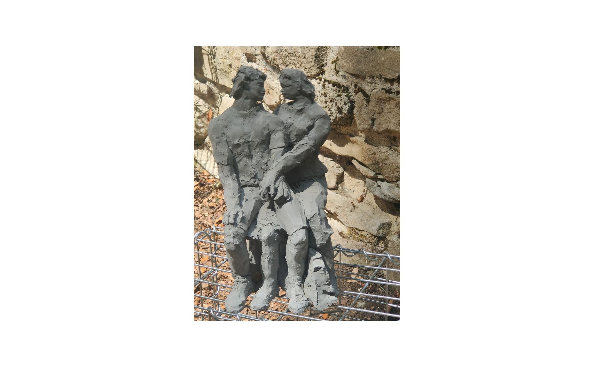 Sculpture "Les Amoureux" - Marie-France Vuille