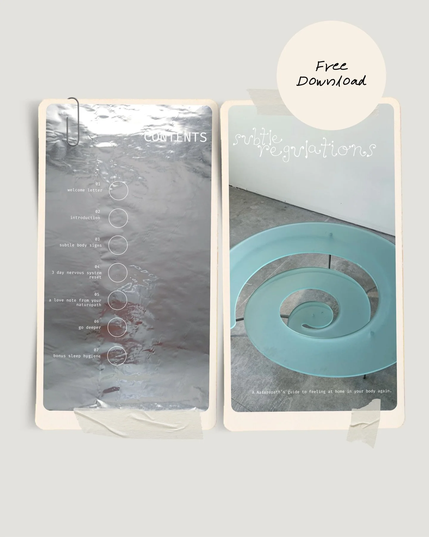 Subtle regulations &mdash; a seasonal update to my free, 3 day nervous system reset. 

Dm reset to secure your copy now 🤍🌀🪽